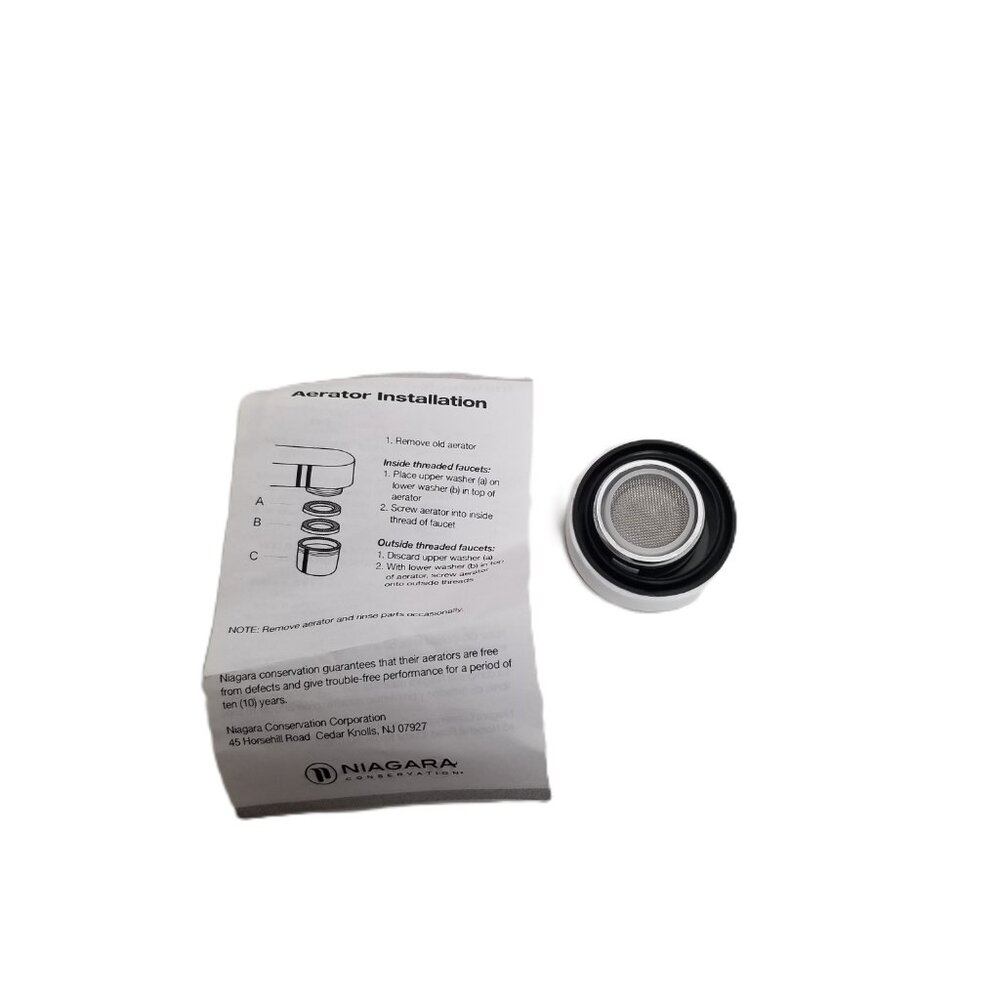 Niagara Conservation Faucet Aerator 1.5 GPM Water Saving Chrome Kitchen NEW